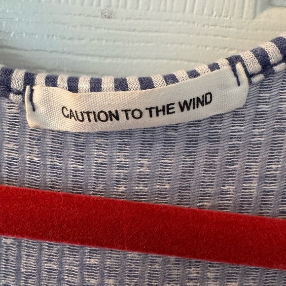 Caution To The Wind navy and white cropped jumpsuit Size M - Picture 5 of 12